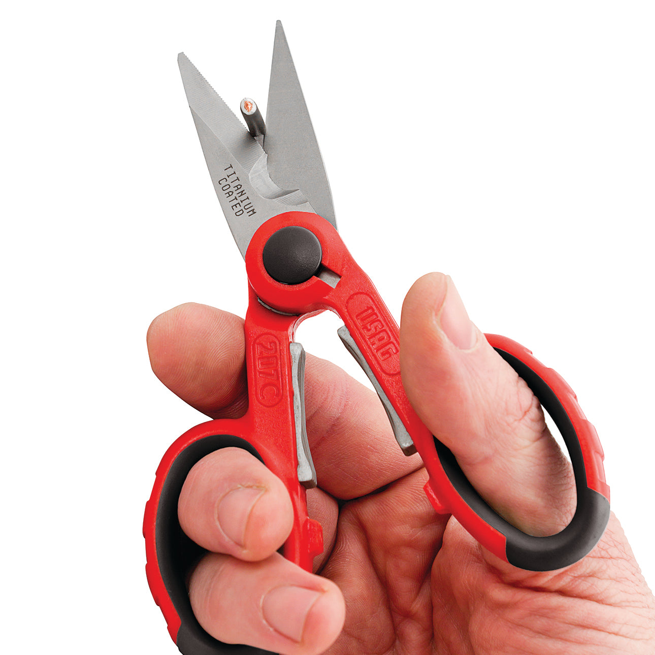 207 C - Electrician's scissors - steel blades - Usag - U02070004 207 C - Electrician's scissors - steel blades - Usag - U02070004